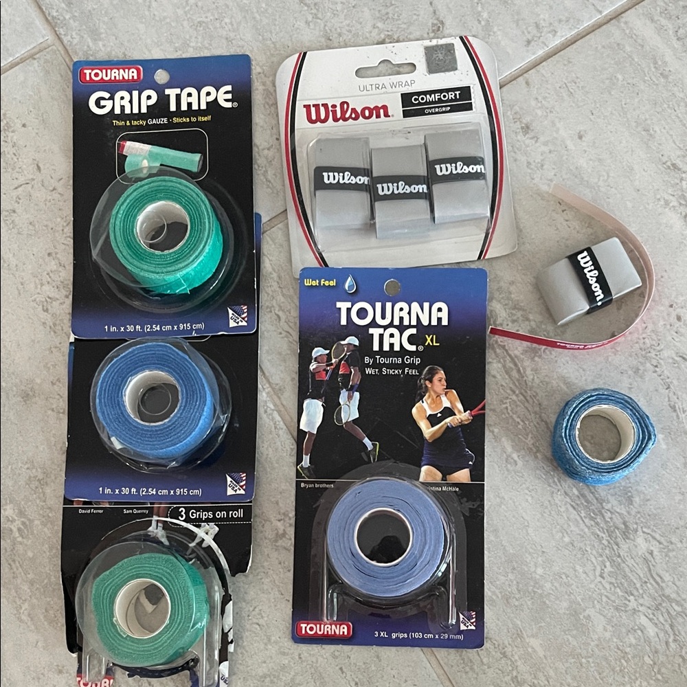 Tourna and Wilson Tennis Grip Tape Set